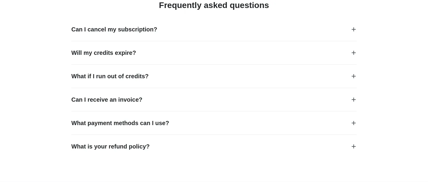 insmind.com — a real FAQ section