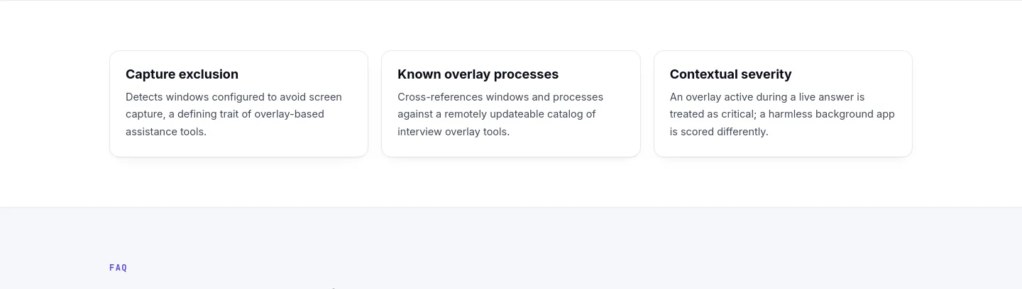 interviewwatch.com Features section