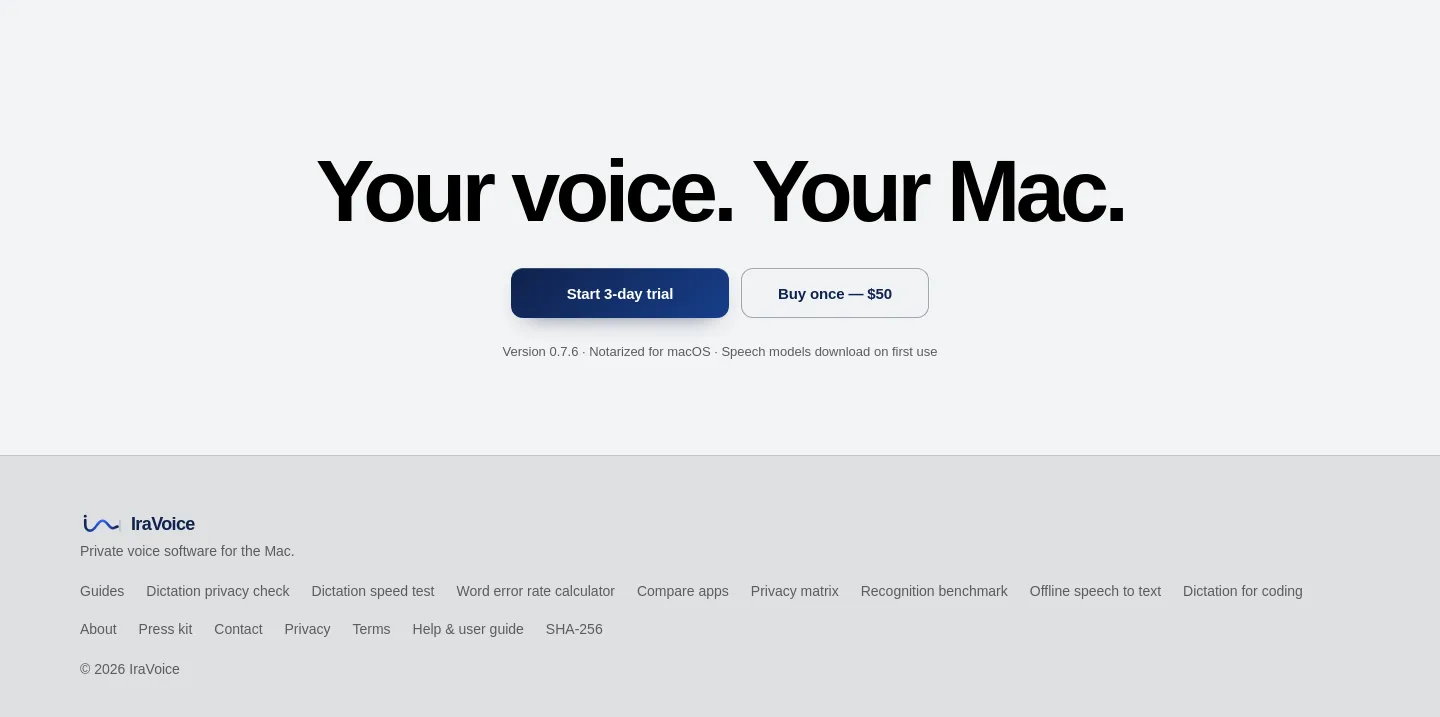 iravoice.com CTA section