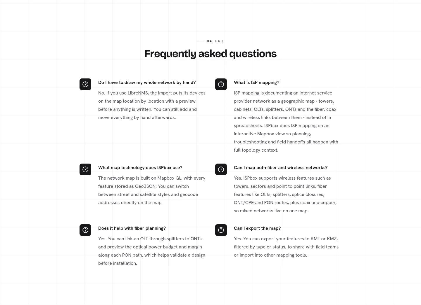 ispbox.net FAQ section