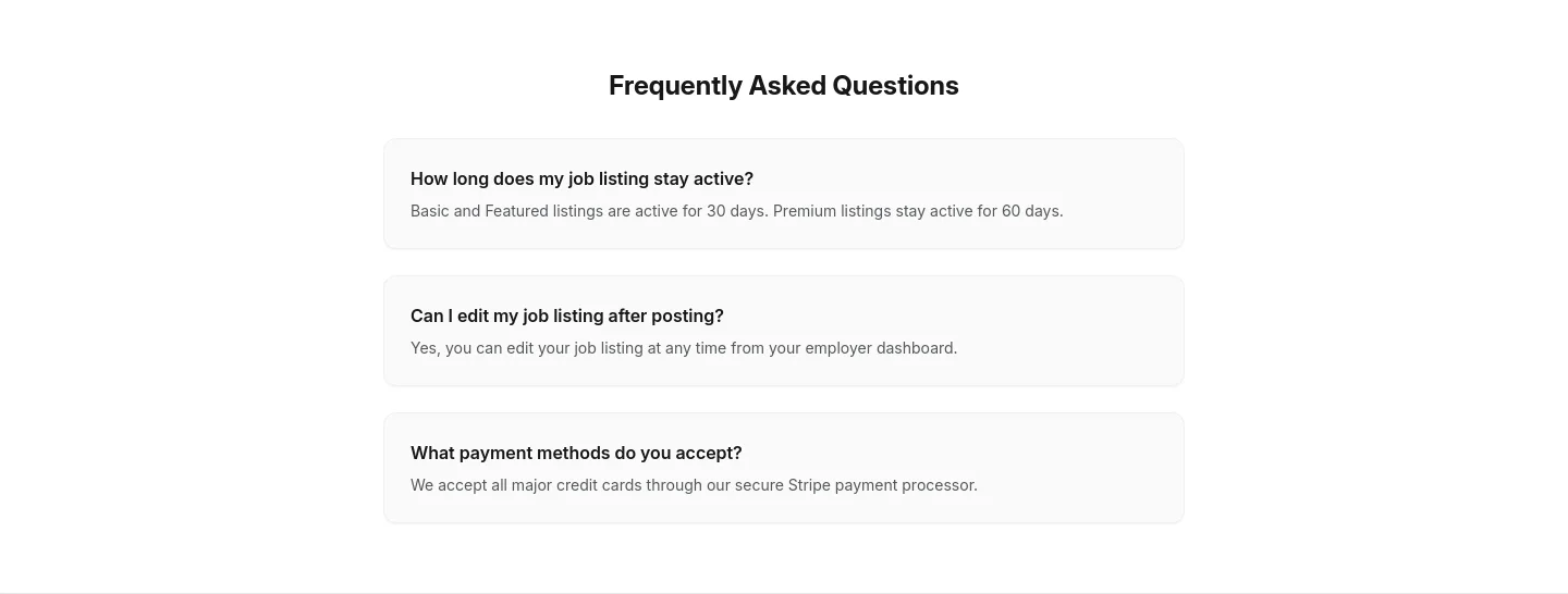 jobsinperth.com.au — a real FAQ section