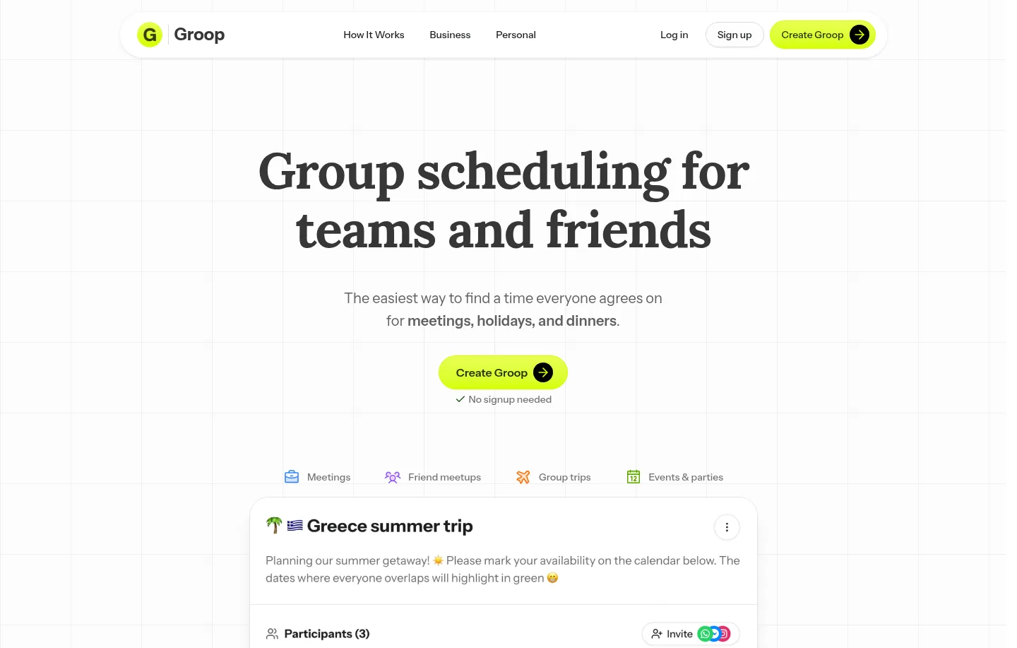 joingroop.com — a measured funnel