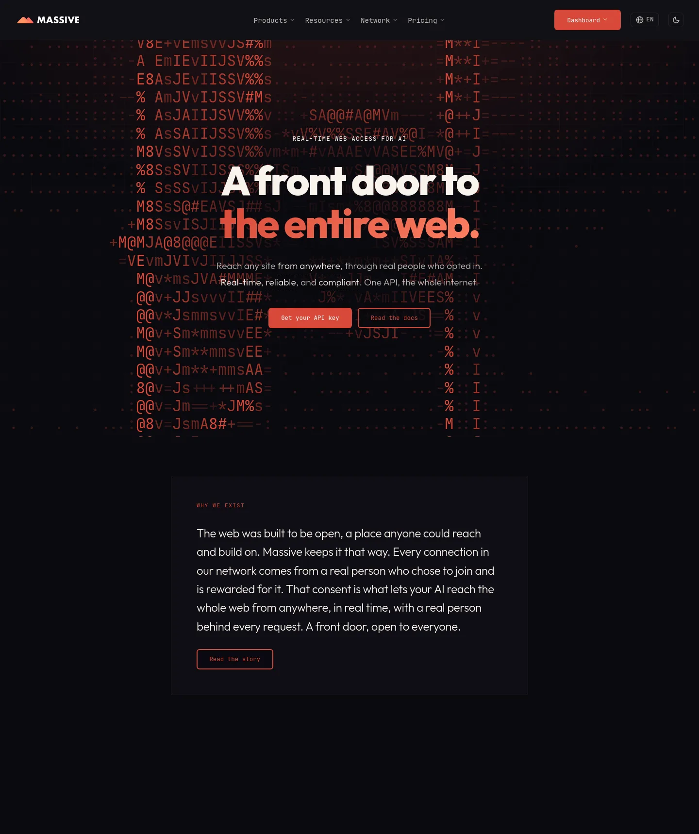 joinmassive.com — a real Hero section