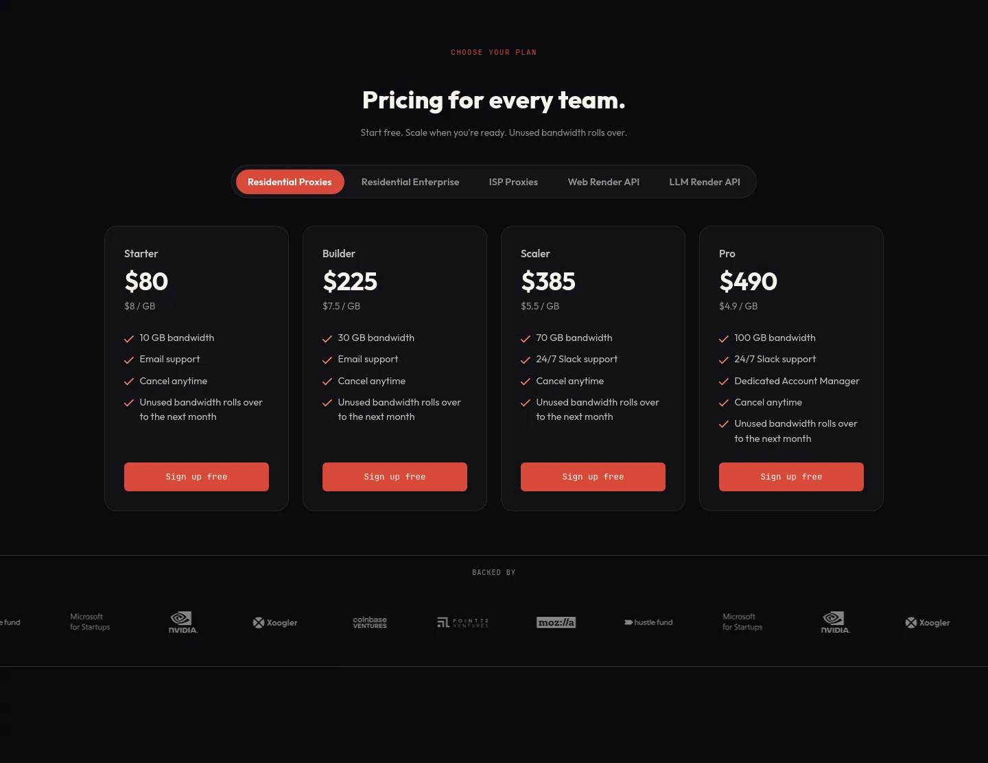 joinmassive.com Pricing section