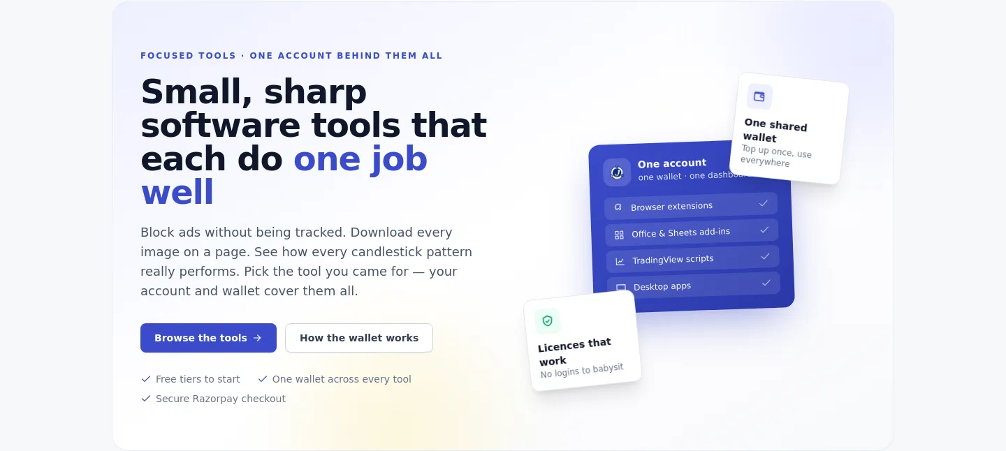 jskapps.com Hero section