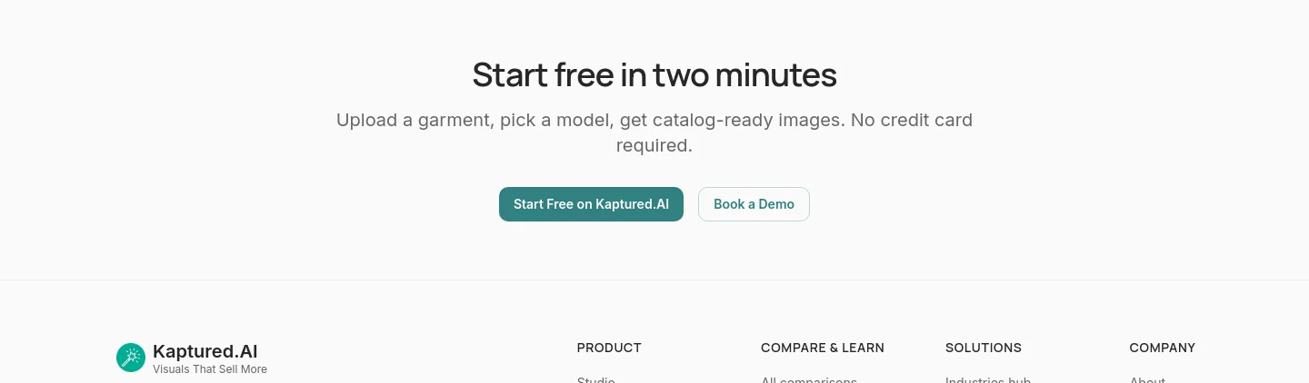 kaptured.ai CTA section