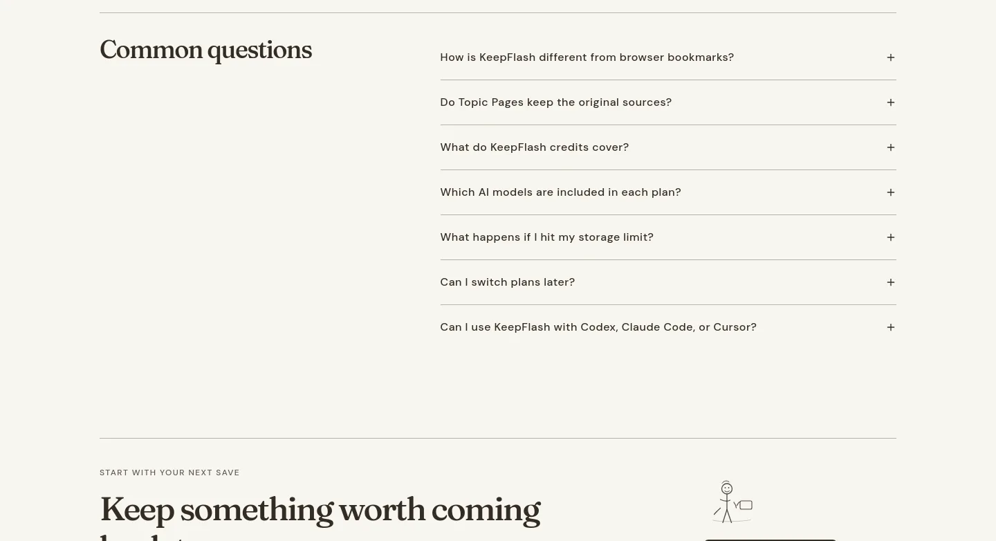 keepflash.com FAQ section