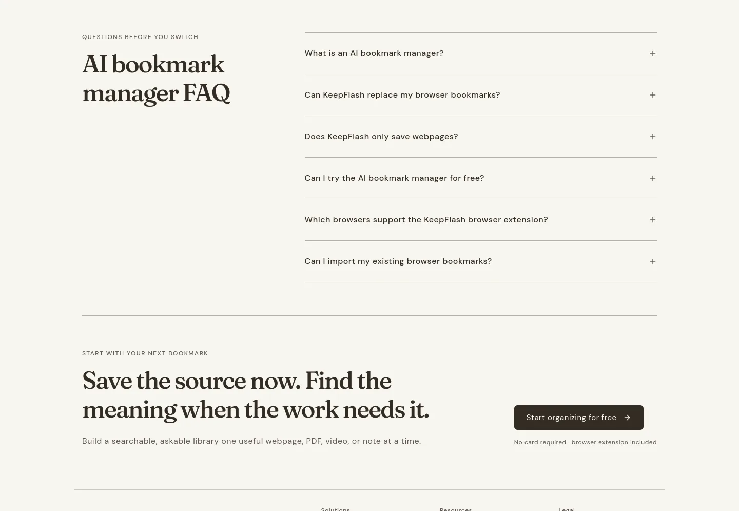 keepflash.com FAQ section