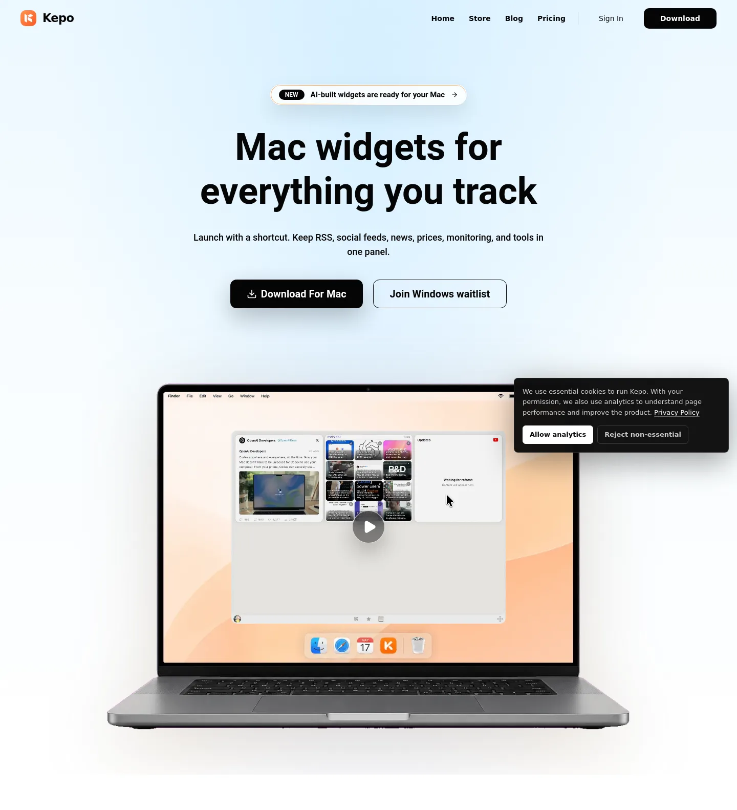 kepo.ai — Hero