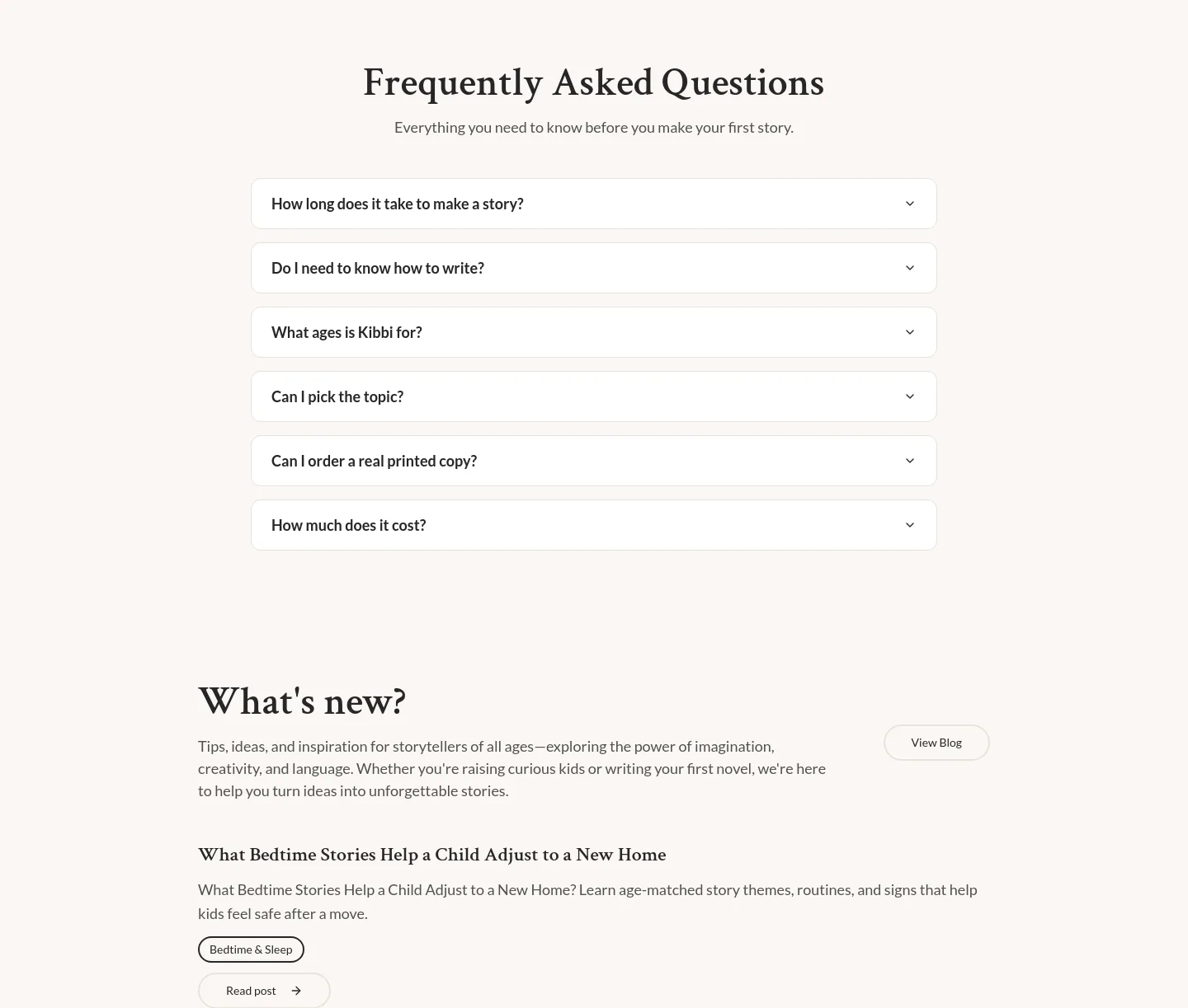 kibbi.ai FAQ section