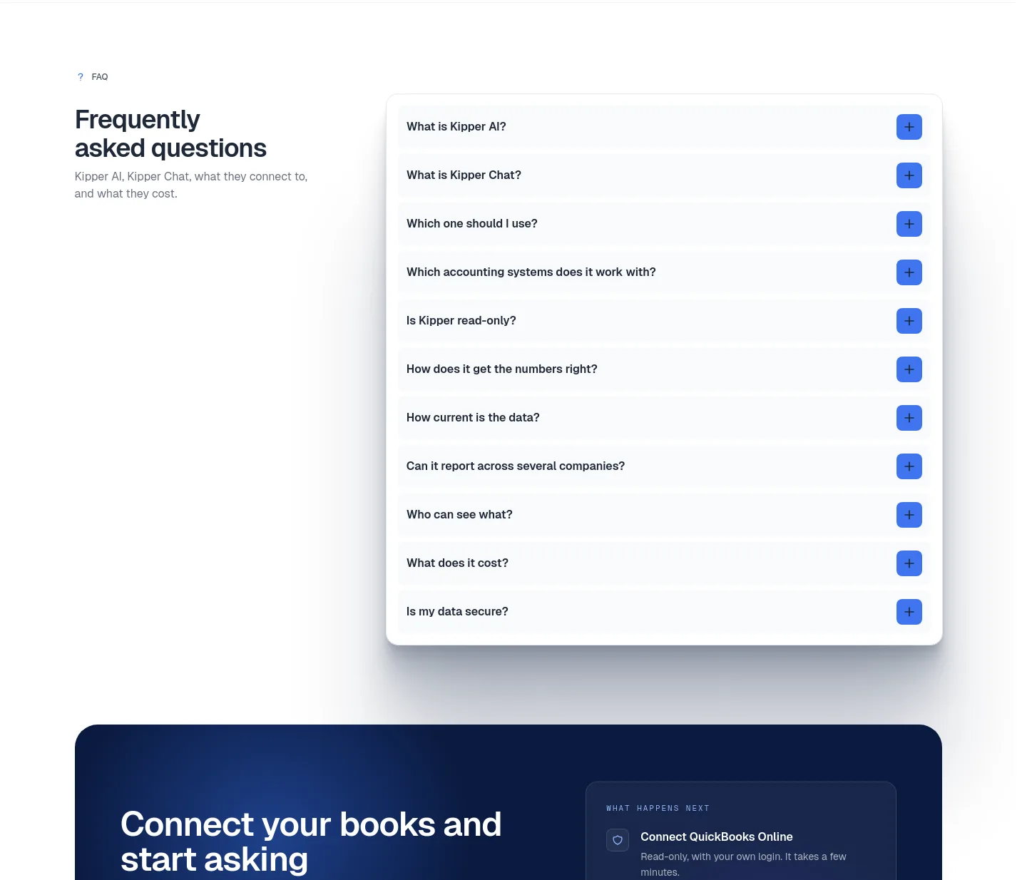 kipper.com FAQ section