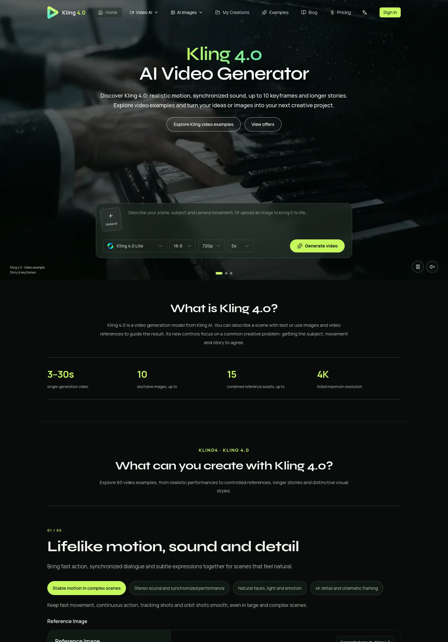 kling4.tv — a measured funnel