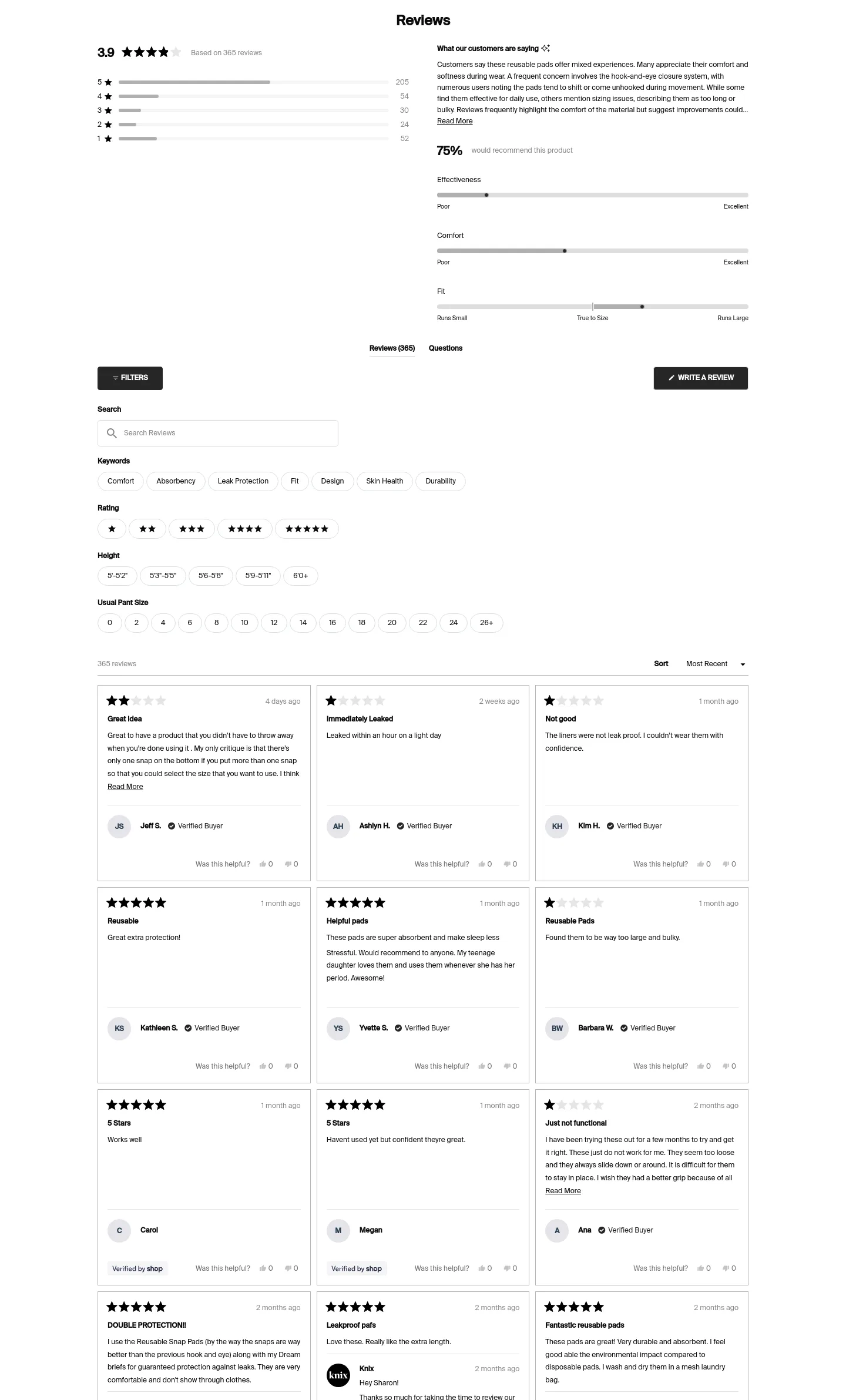 knix.com Reviews section