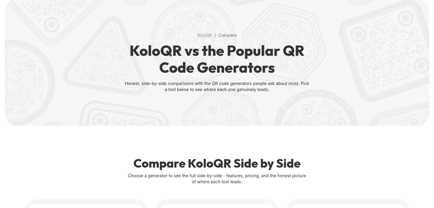 koloqr.com Hero section