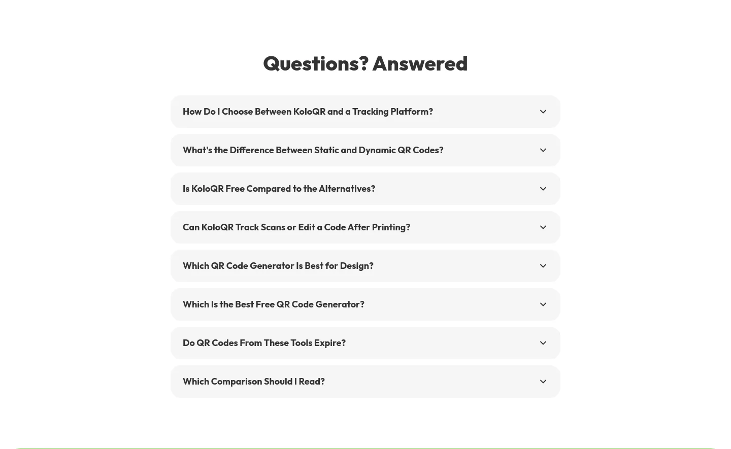 koloqr.com FAQ section