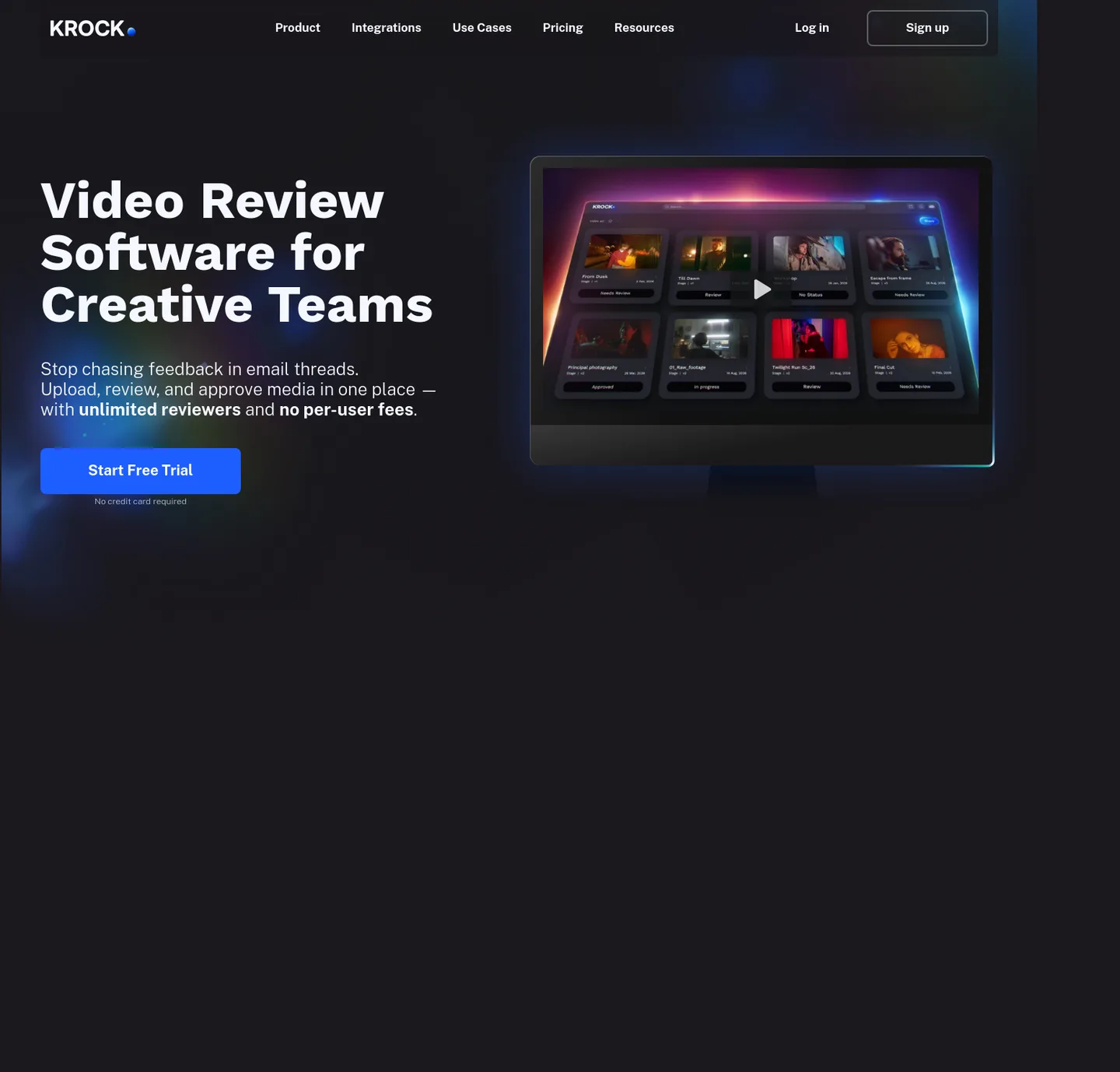 krock.io — a measured funnel