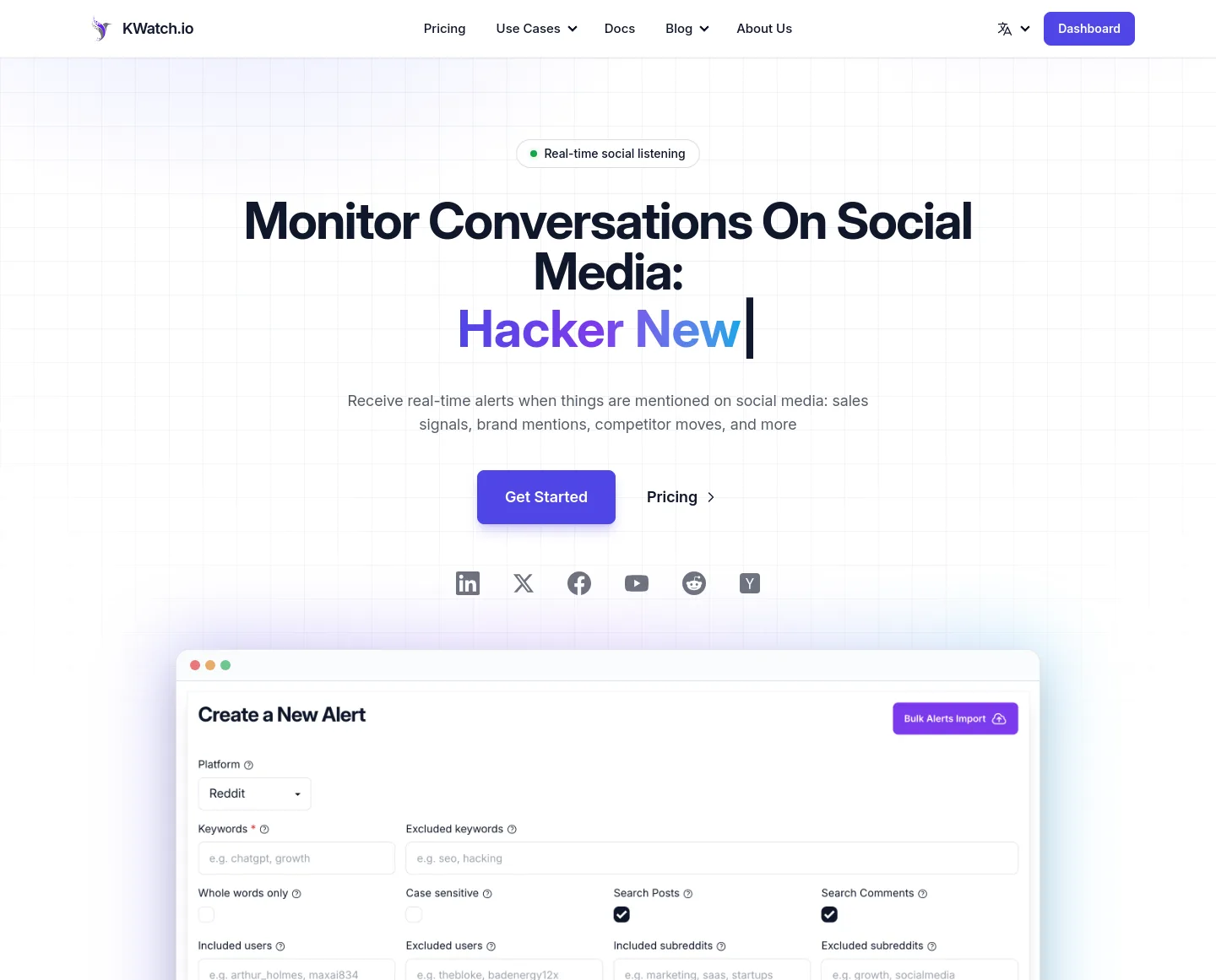 kwatch.io — a measured funnel