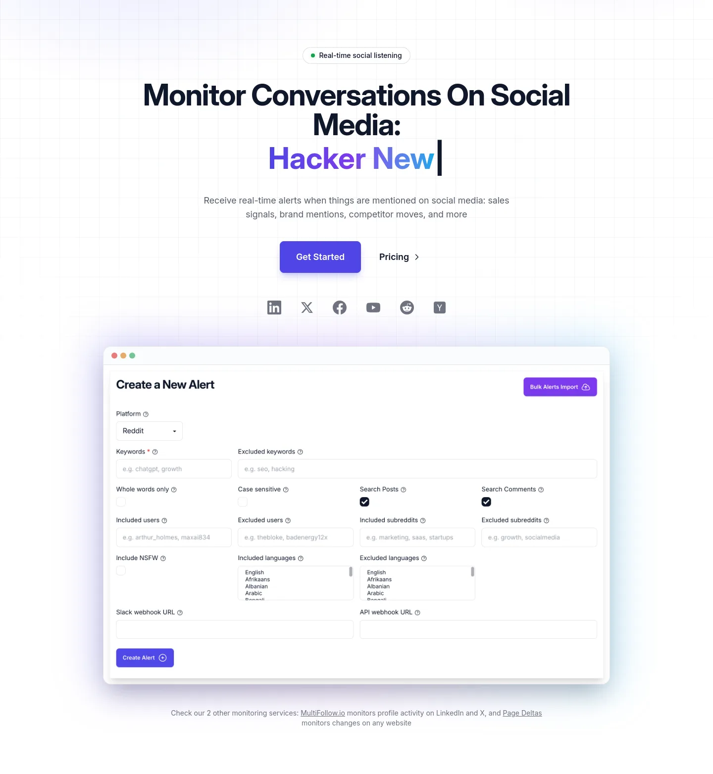 kwatch.io — a real Hero section
