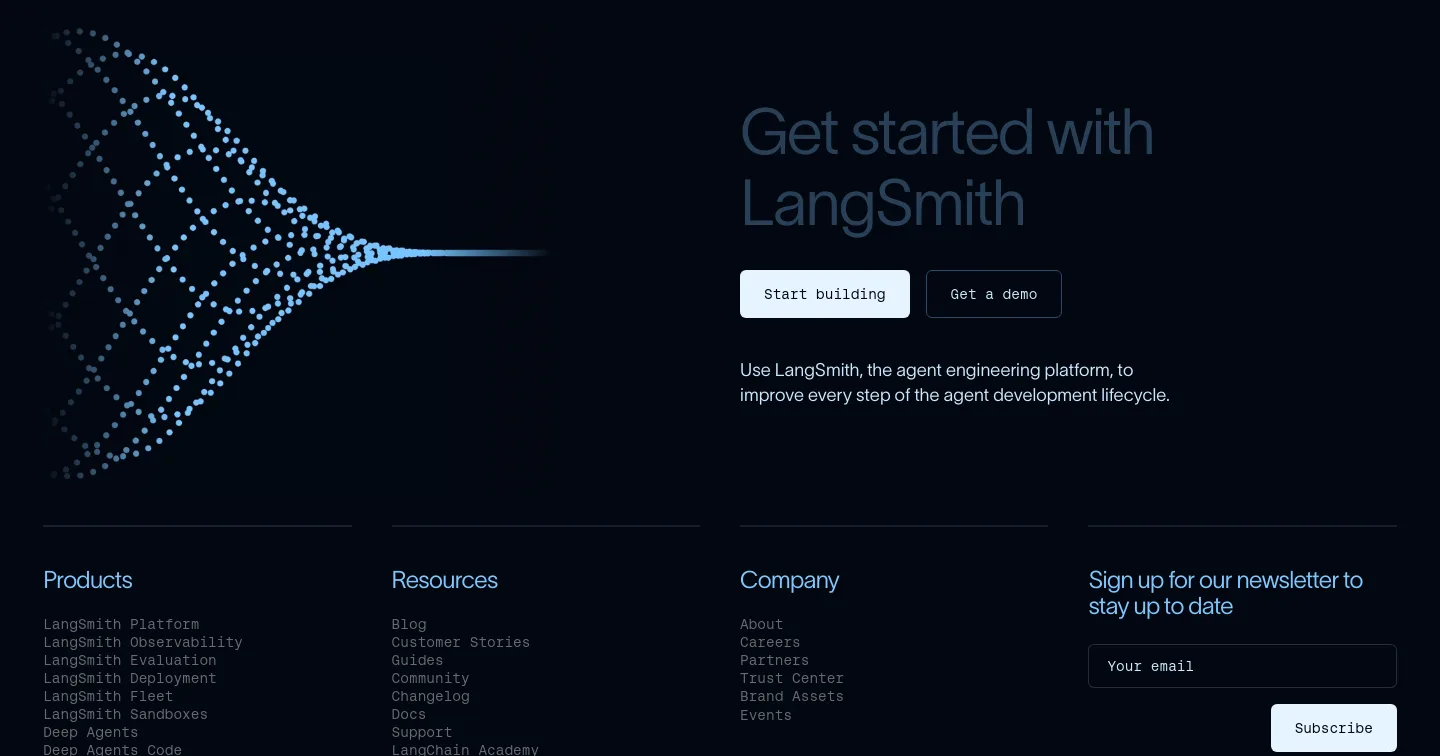 langchain.com CTA section