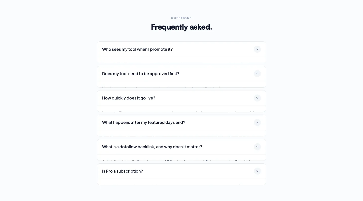 launchpoly.com FAQ section