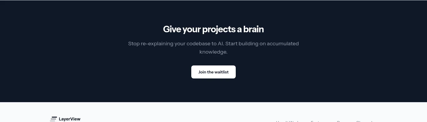 layerview.dev — a real CTA section