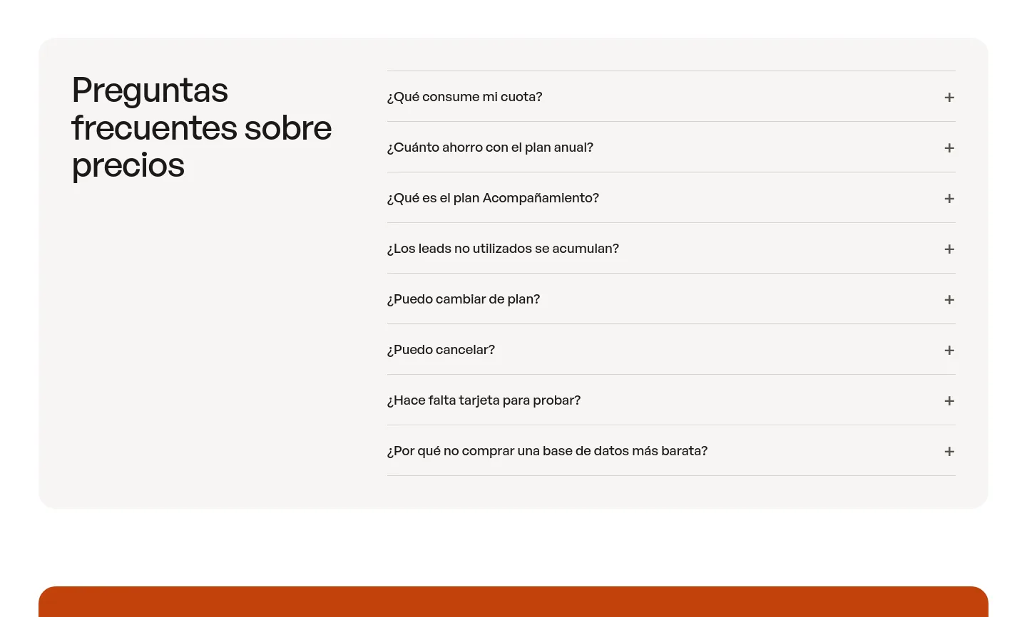 leadcanvas.app — a real FAQ section