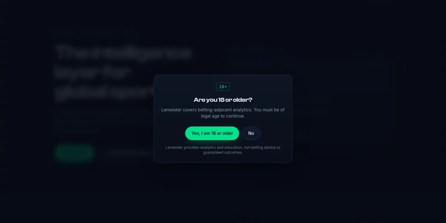 lemeister.com — a real Hero section