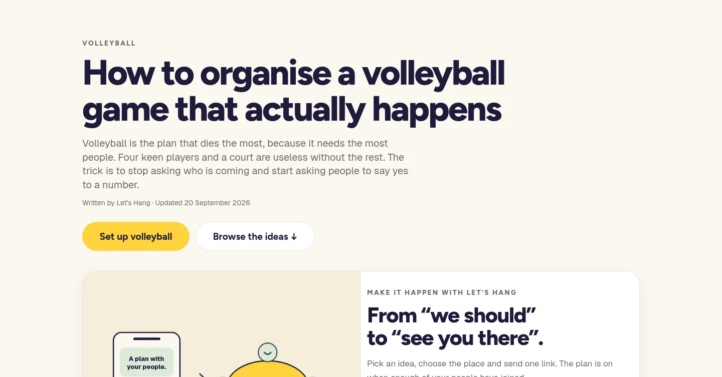 letshang.io — a real Hero section