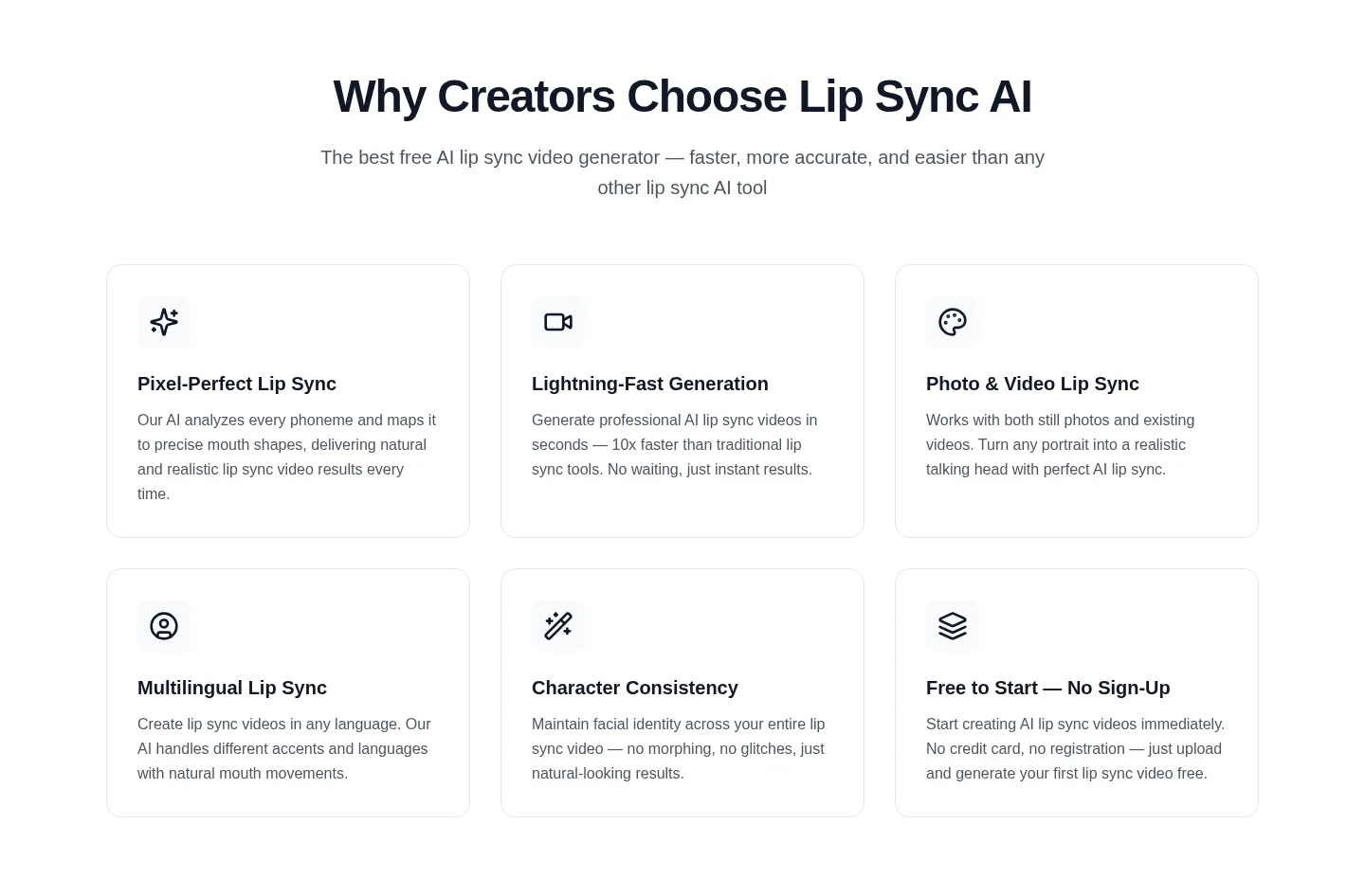 lipsyncai.co — a real Logo Wall section
