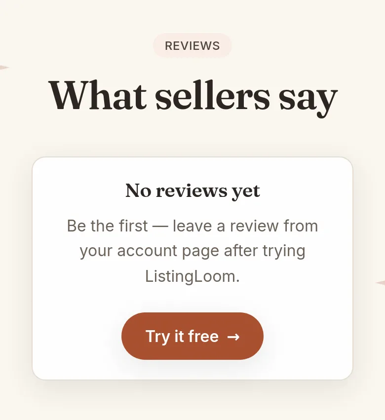 listingloom.app — a real CTA section