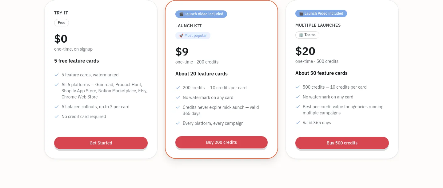 listpro.app Pricing section
