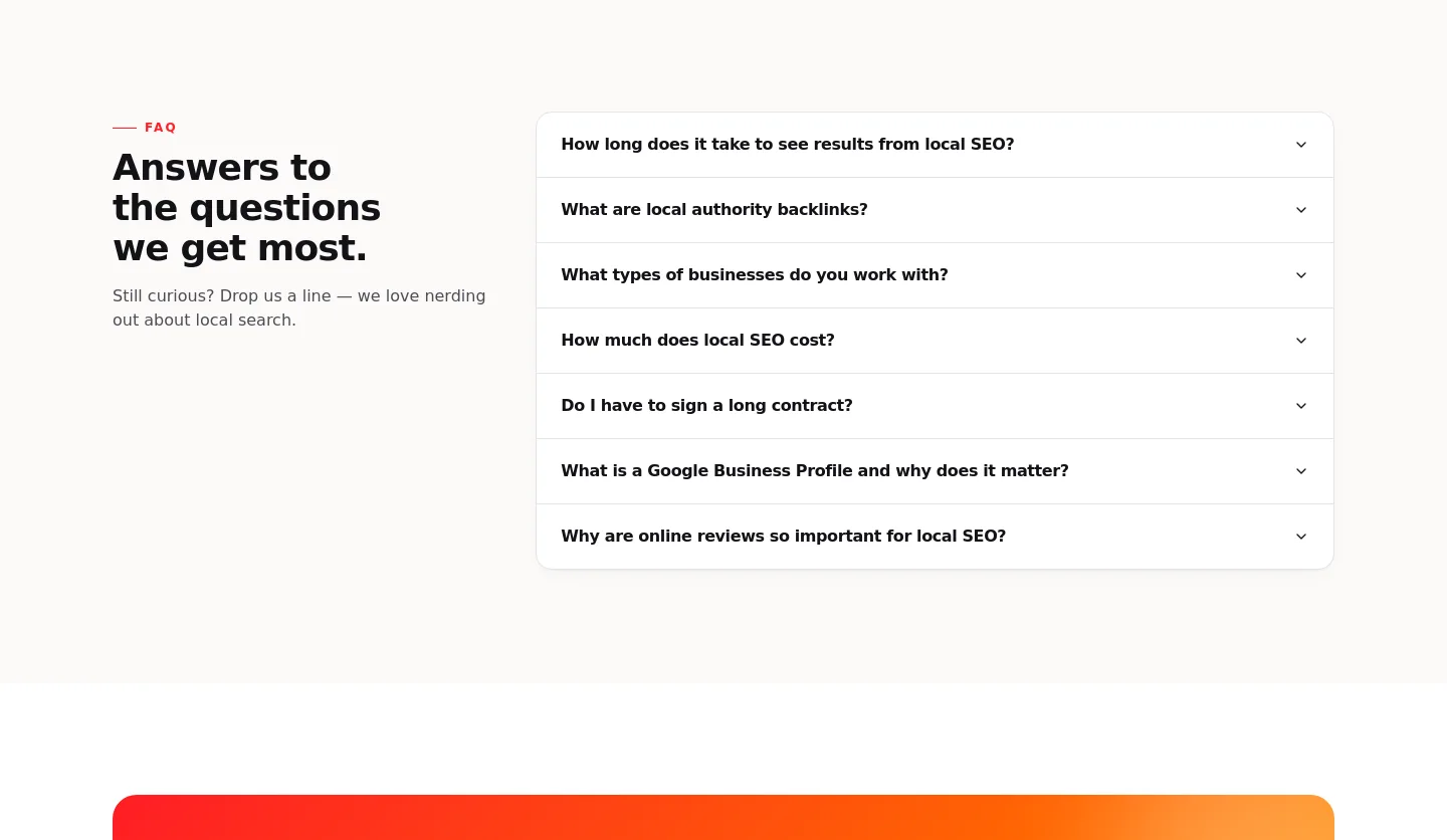 localhero.live FAQ section