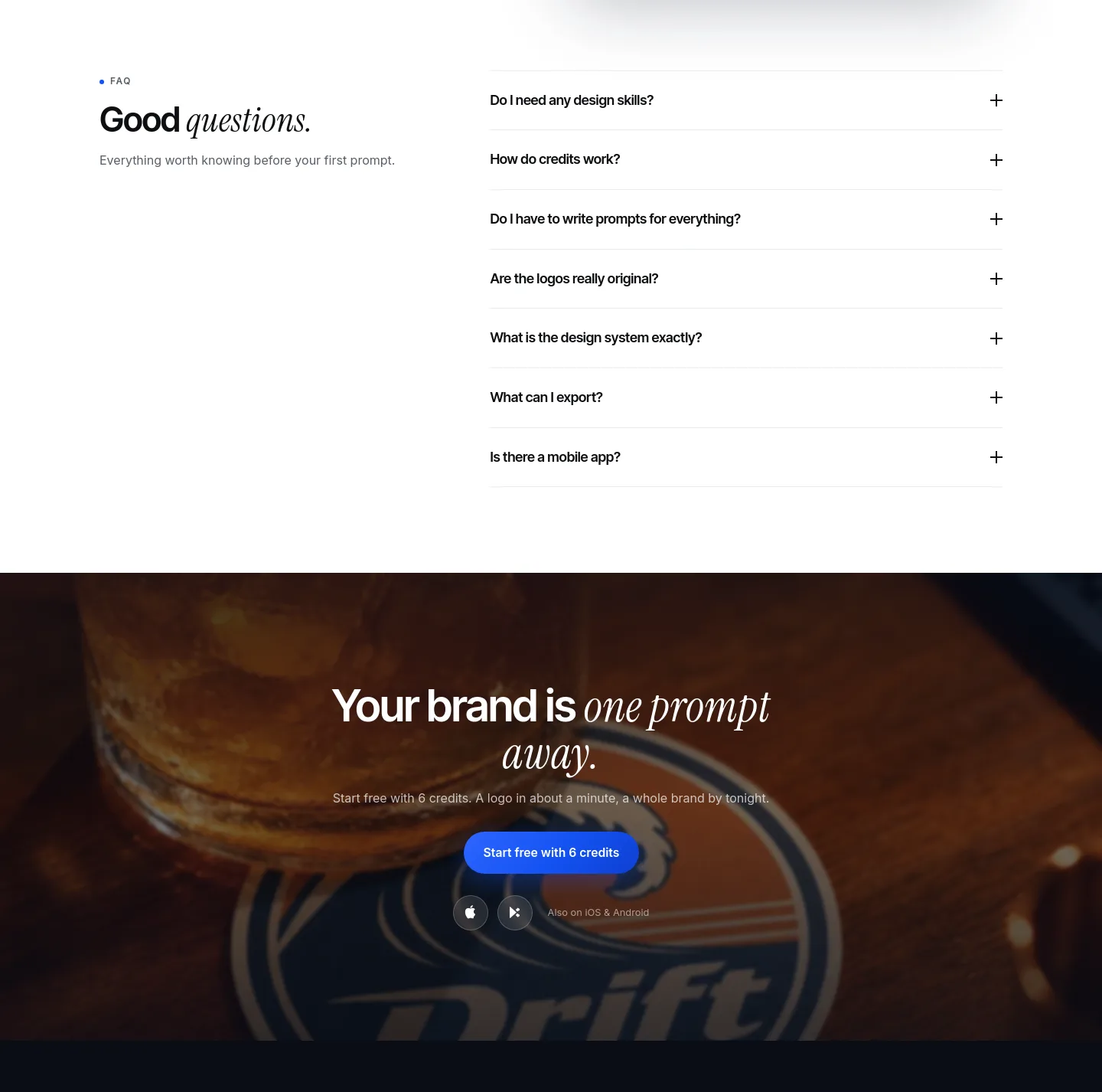 logofai.com FAQ section