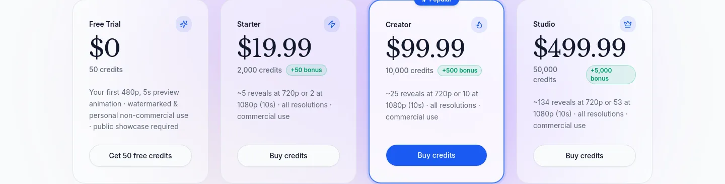logoteddy.com Pricing section