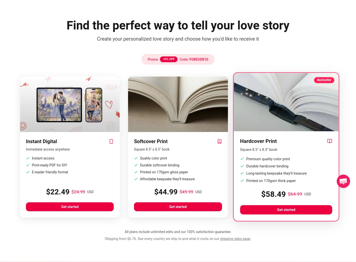 lovetales.ai Hero section