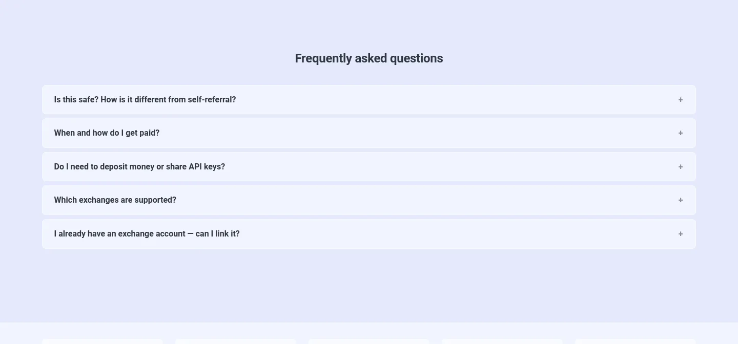 loweef.io — a real FAQ section