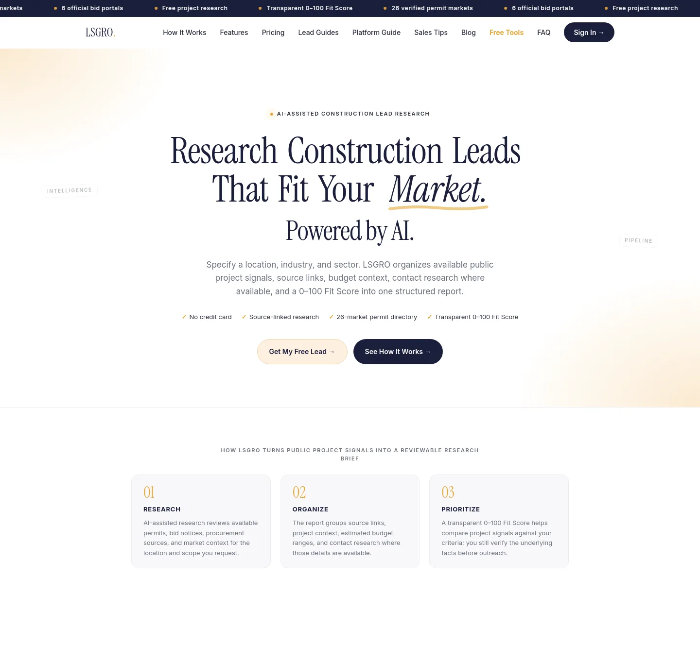 lsgro.com — The Pricing Page