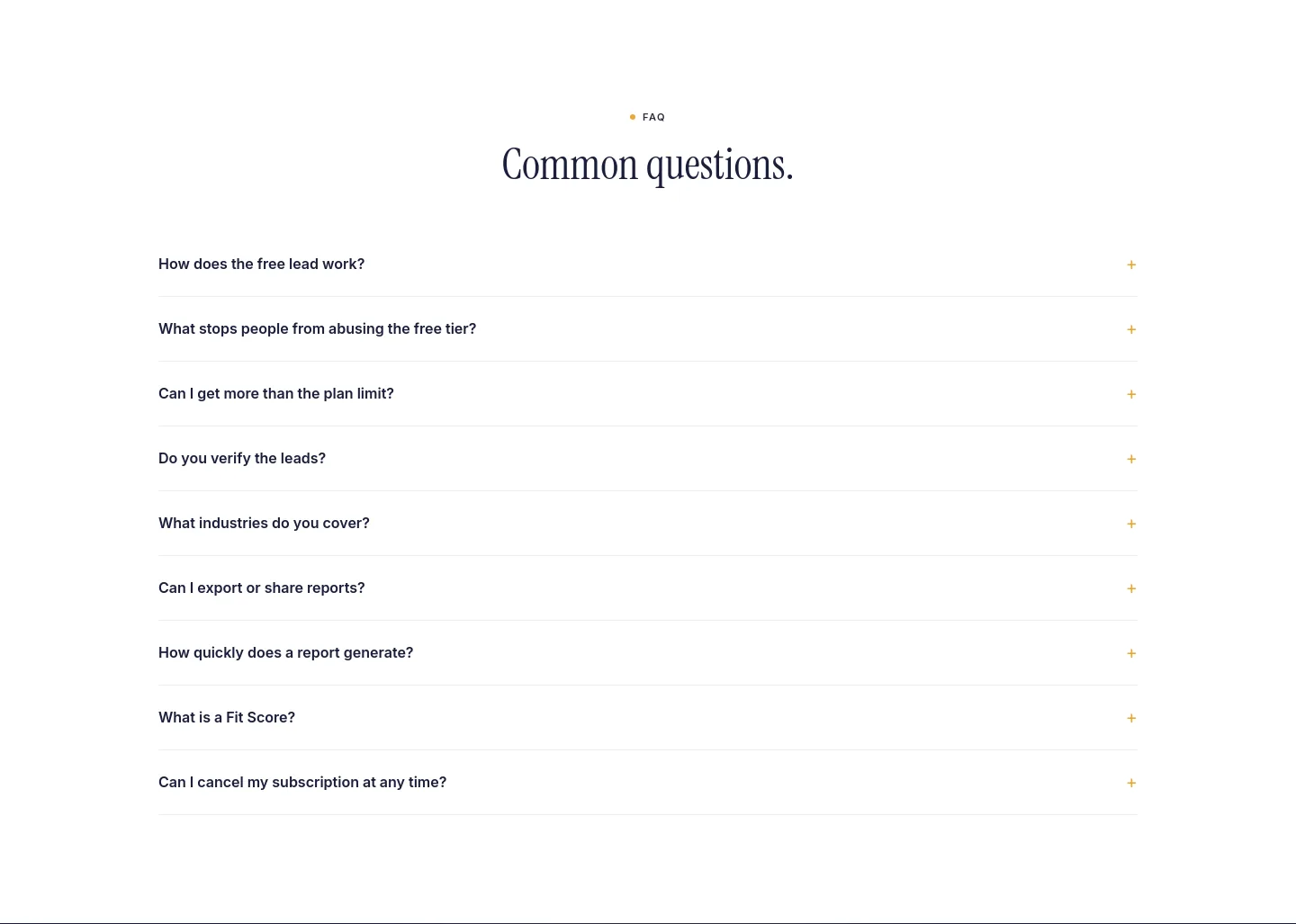 lsgro.com — a real FAQ section