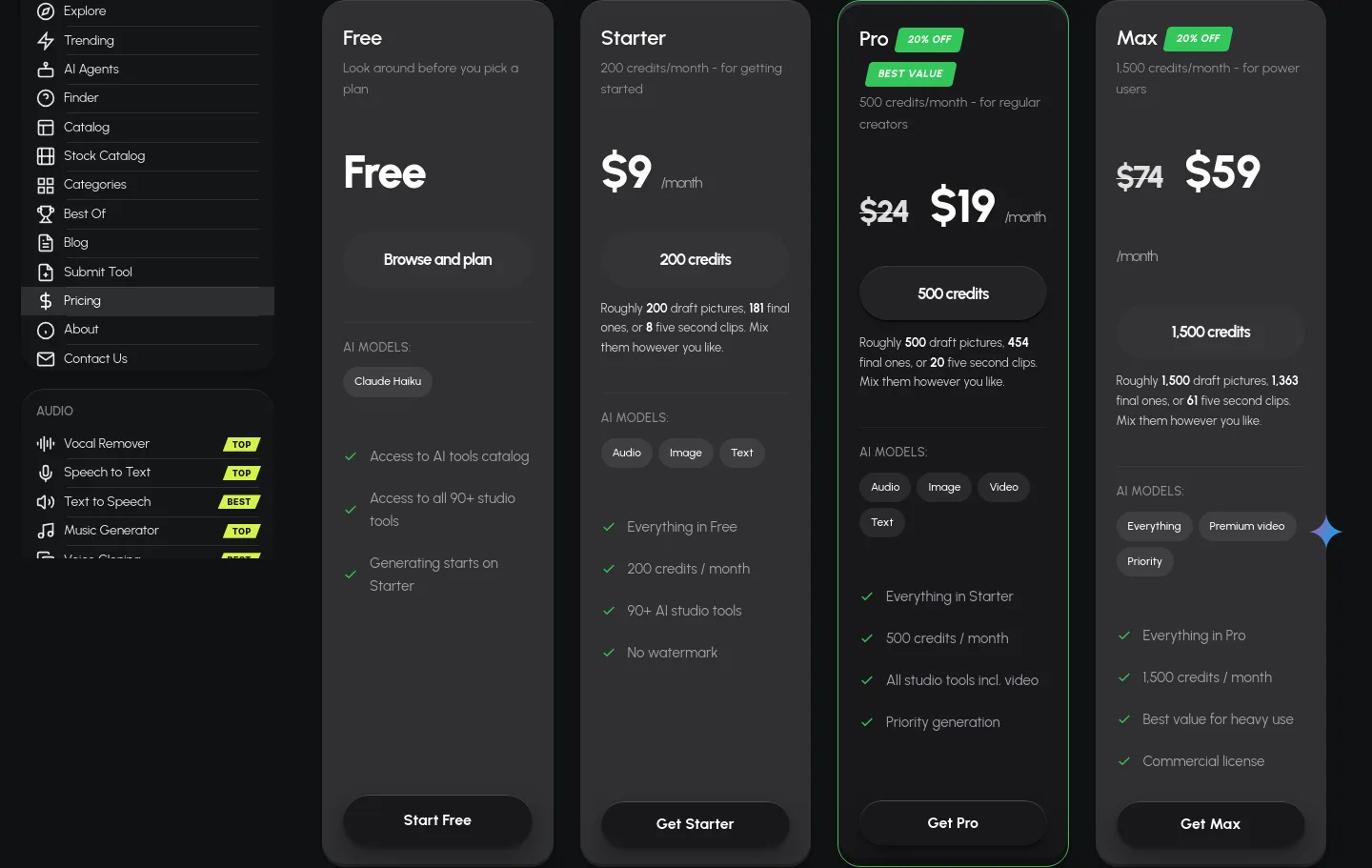 luxoret.com Features section