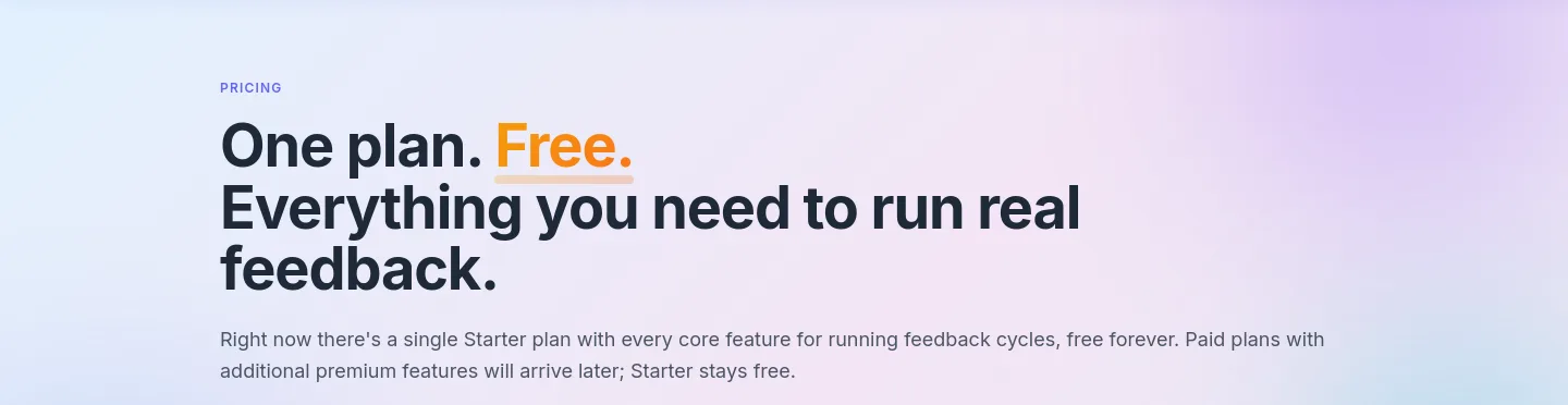 lynxify.me Hero section