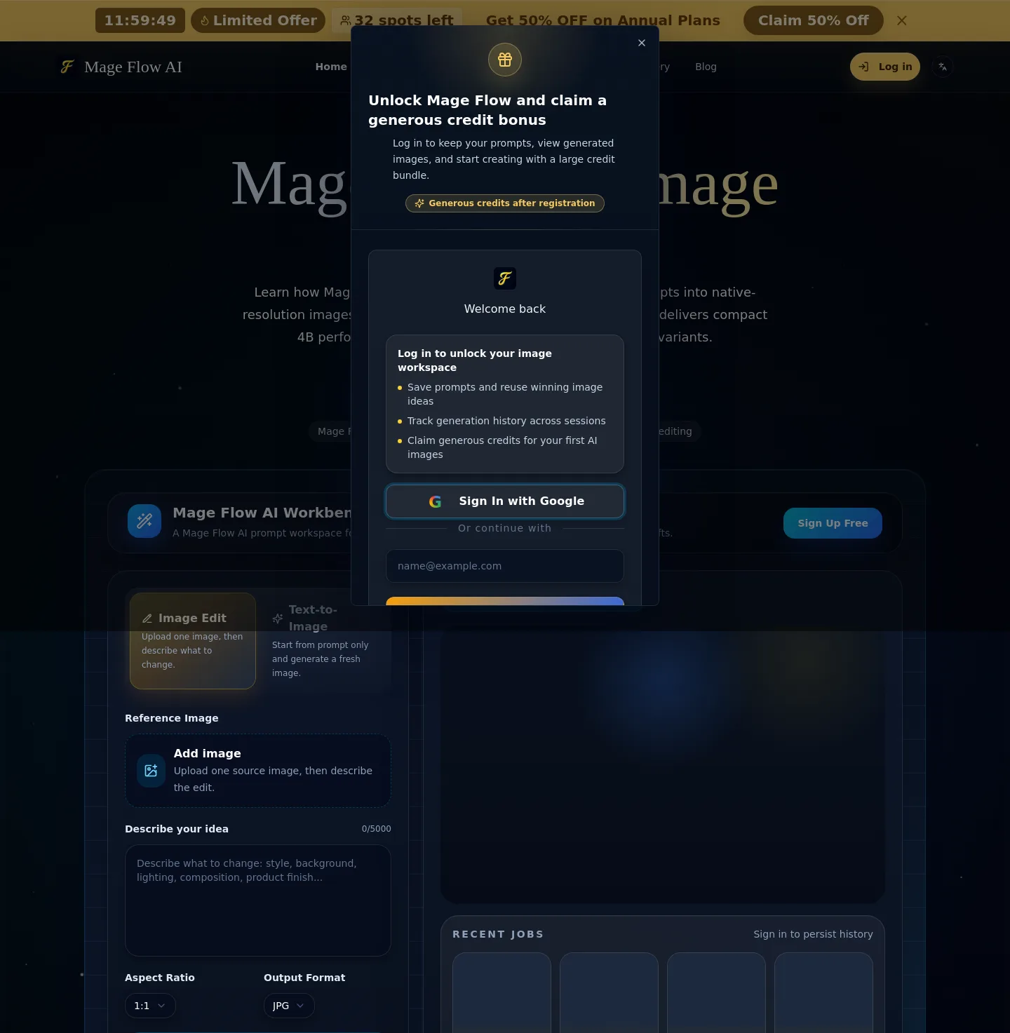 mageflow.org — a measured funnel