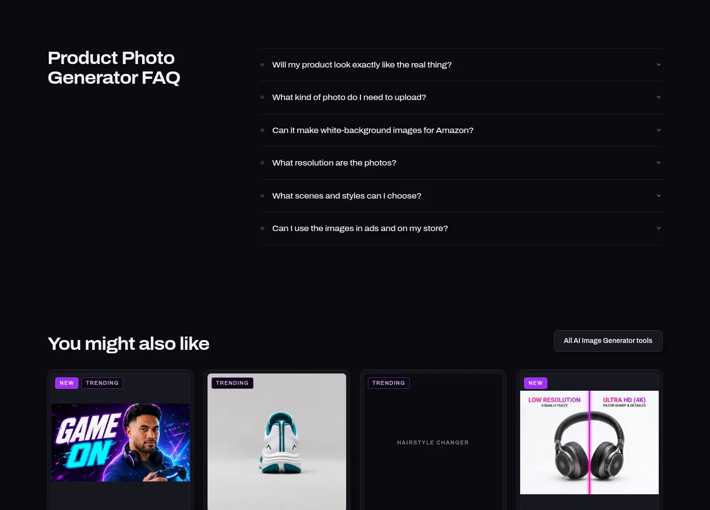 magicshot.ai FAQ section