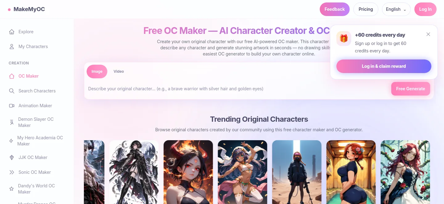 makemyoc.com — a measured funnel