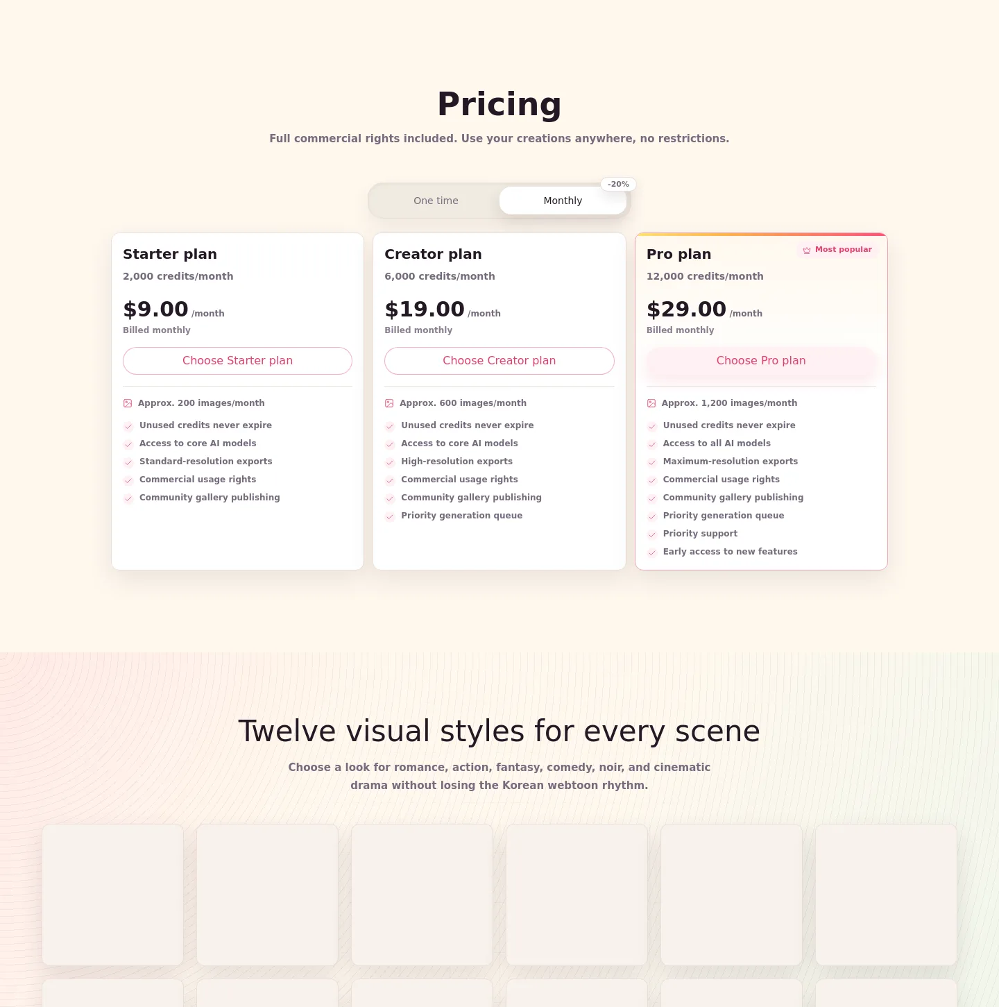manhwaai.net — Pricing