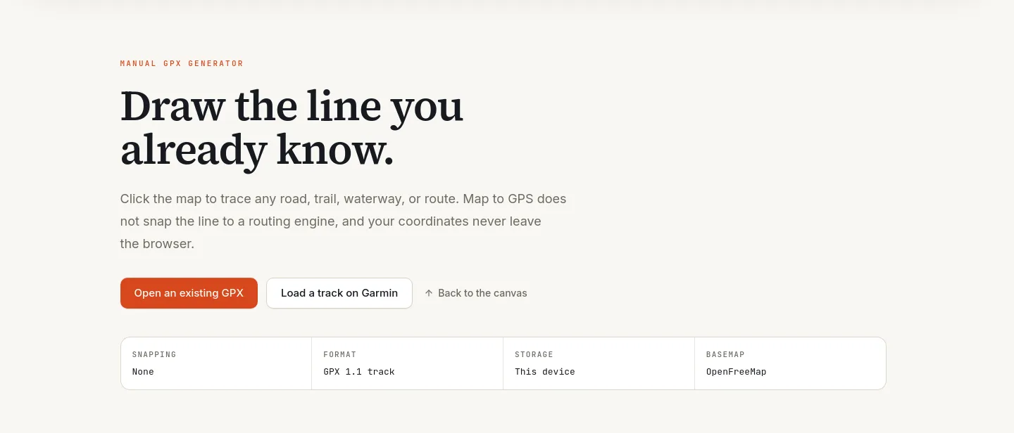 maptogps.com — a real Hero section