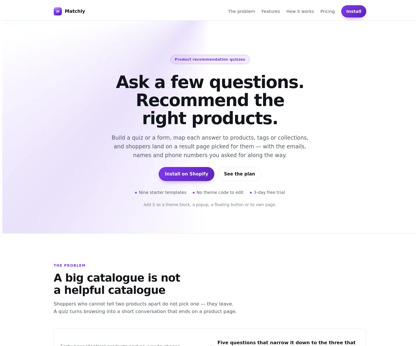 matchly.xco.agency — a measured funnel