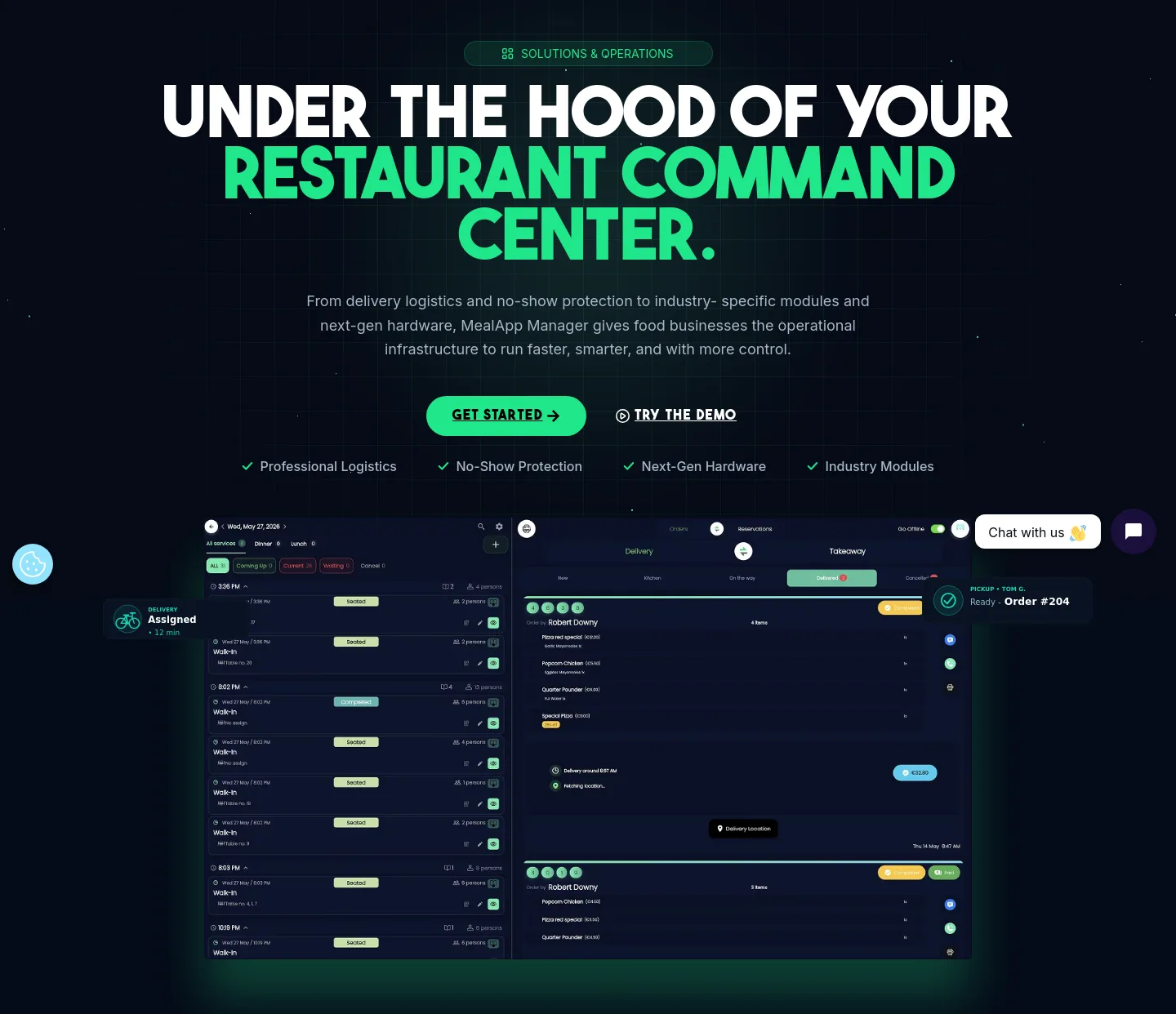 mealapp.be — a real Hero section
