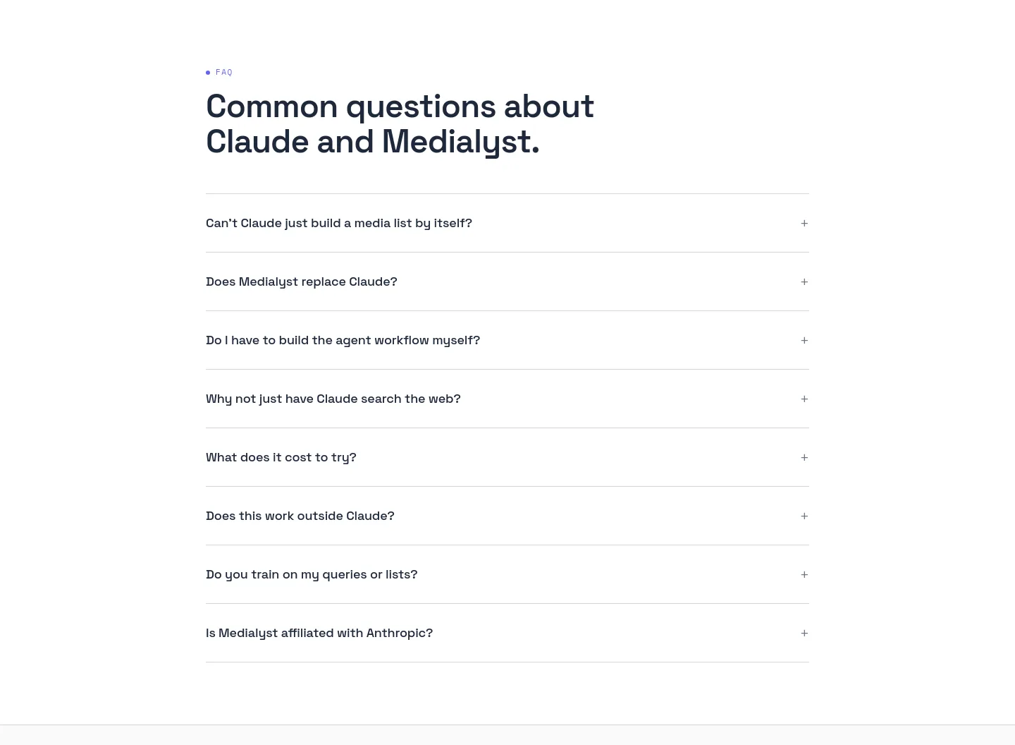 medialyst.ai FAQ section