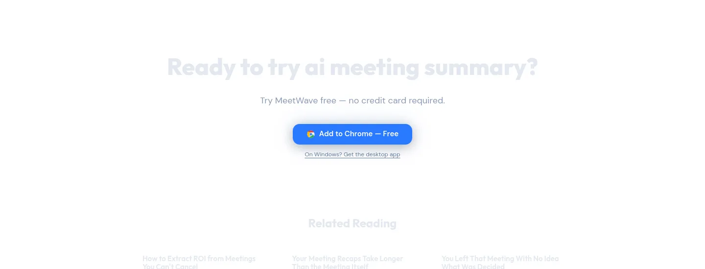 meetwave.io CTA section