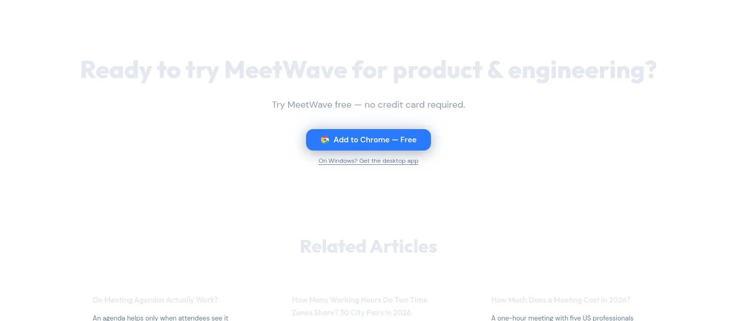 meetwave.io CTA section